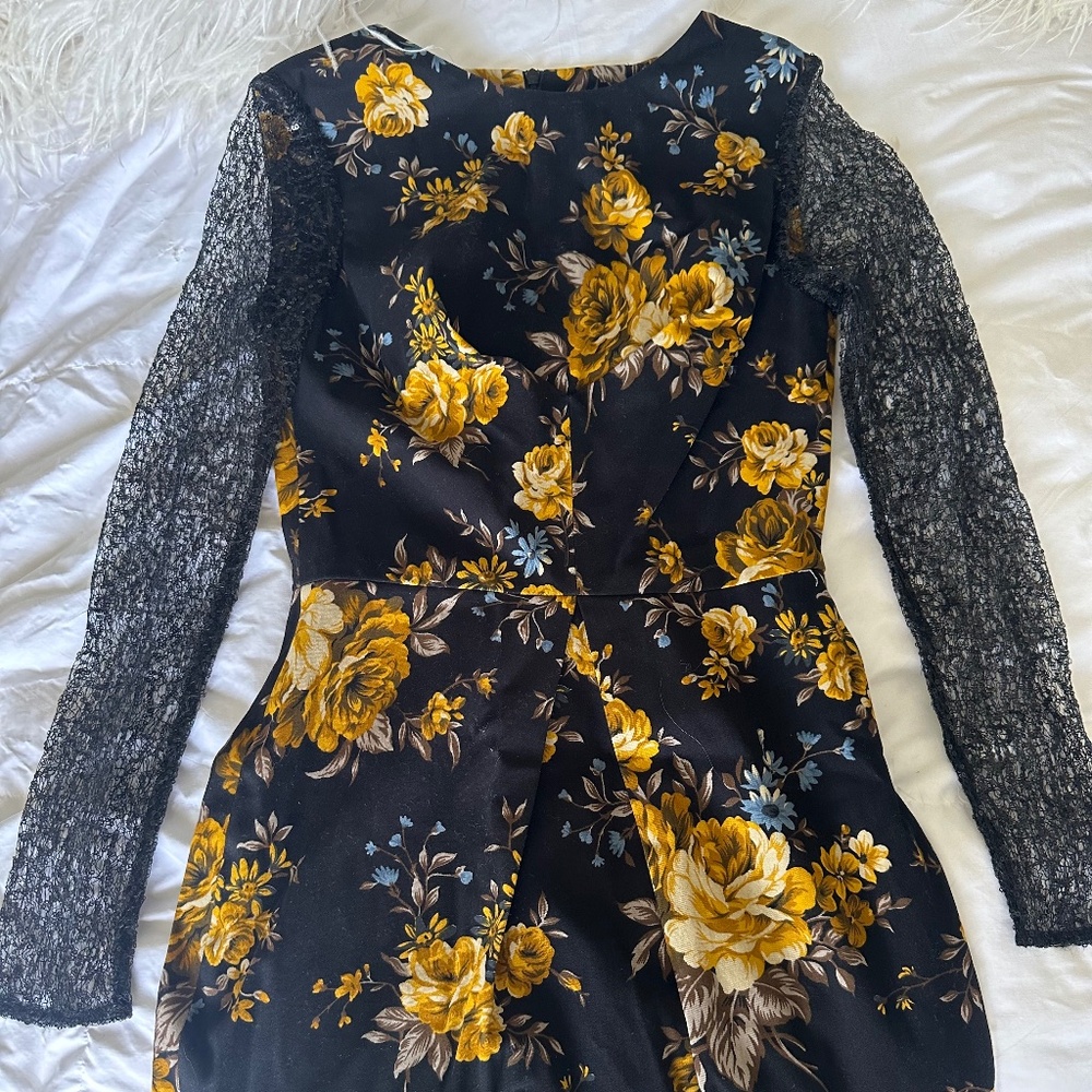 Lena Hoschek FW 2014 Floral Pencil Dress with Matching Bow Pumps!